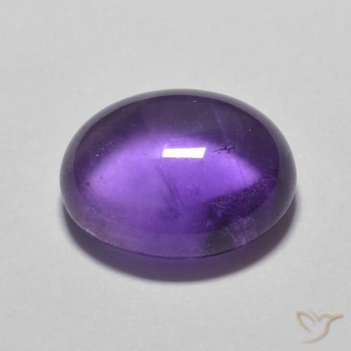 3.55克拉天然紫水晶，椭圆形，透明
