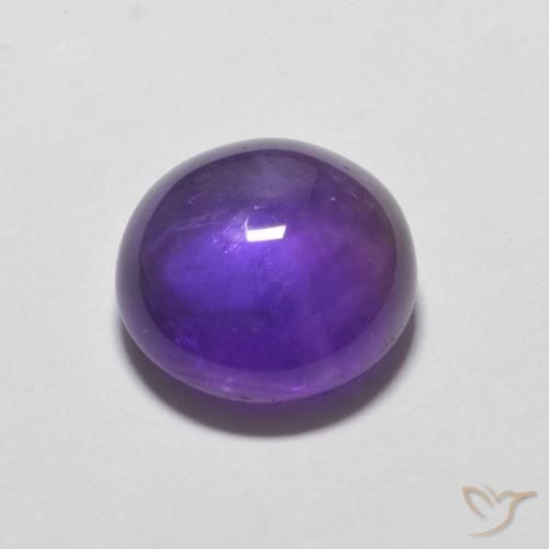 3.98克拉天然紫水晶，圆形的，透明