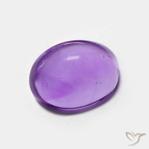 3.09克拉天然紫水晶，椭圆形，透明