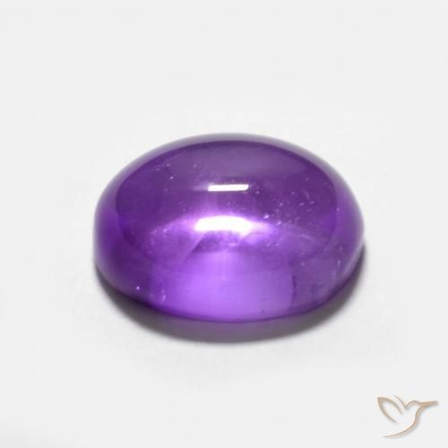 3.09克拉天然紫水晶，椭圆形，透明