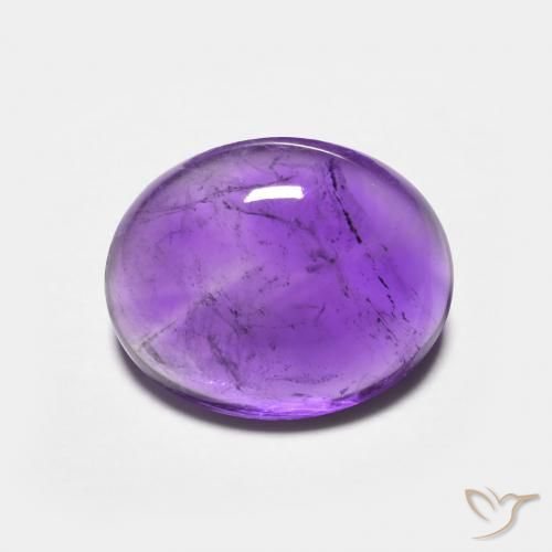 3.64ct 天然 紫色紫罗兰色 紫水晶, 椭圆形, 透明