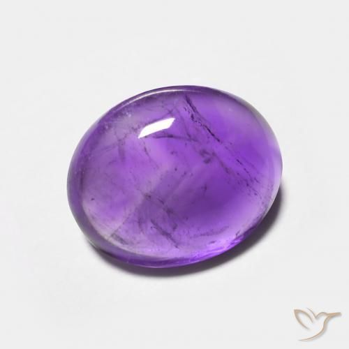3.64克拉天然紫水晶，椭圆形，透明