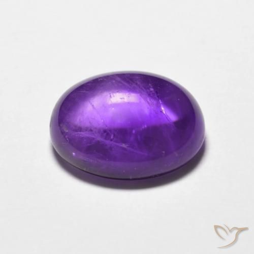 3.64克拉天然紫水晶，椭圆形，透明
