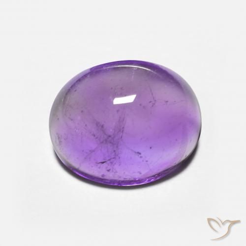 3.36ct 天然 深紫罗兰 紫水晶, 椭圆形, 透明