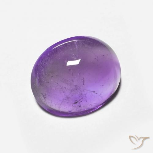 3.36克拉天然紫水晶，椭圆形，透明