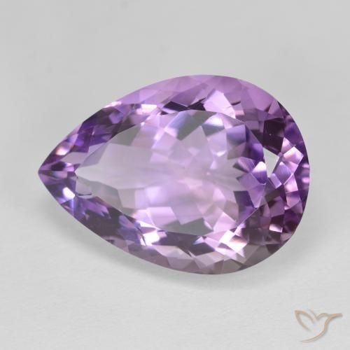11.09克拉天然紫水晶，梨形，VVS-VS