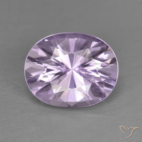 4.38ct 天然 中紫 紫水晶, 椭圆形, VVS