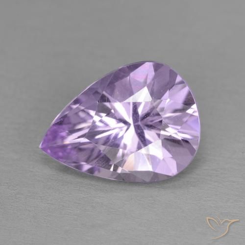 3.15ct 天然 中紫 紫水晶, 梨形, VVS
