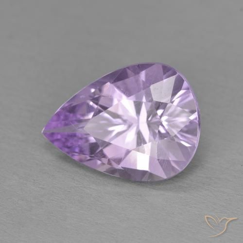 3.15克拉天然紫水晶，梨形，VVS