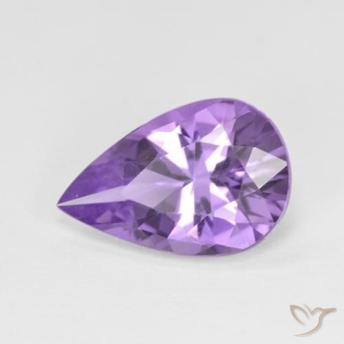 3.15ct 天然 中紫 紫水晶, 梨形, VVS