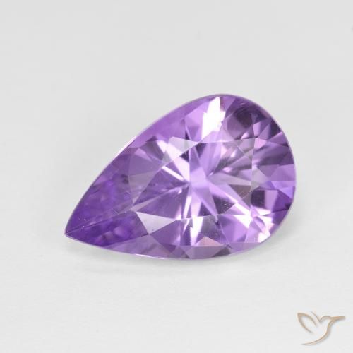 3.15克拉天然紫水晶，梨形，VVS