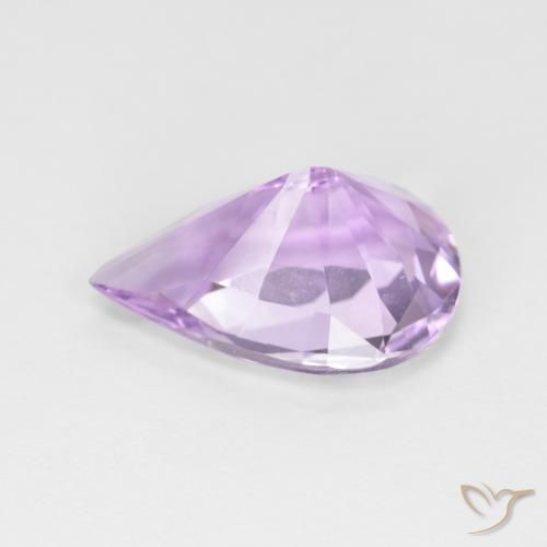 3.14克拉天然紫水晶，梨形，VVS