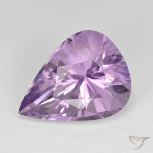 8.26ct 天然 鸢尾紫 紫水晶, 梨形, VVS