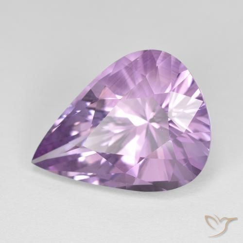 8.26克拉天然紫水晶，梨形，VVS