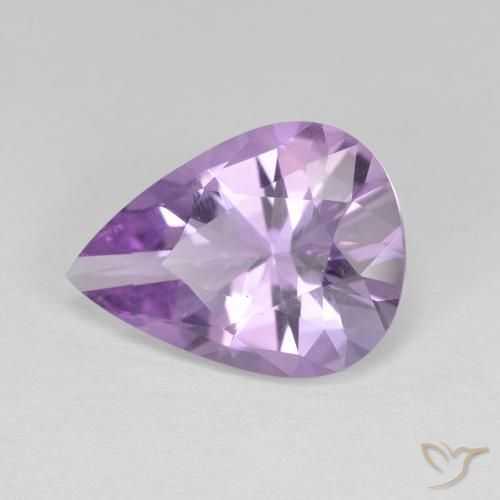3.74克拉天然紫水晶，梨形，VVS