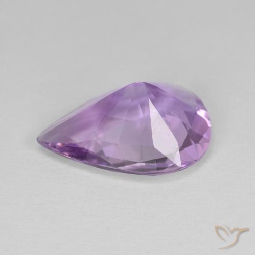 3.74克拉天然紫水晶，梨形，VVS