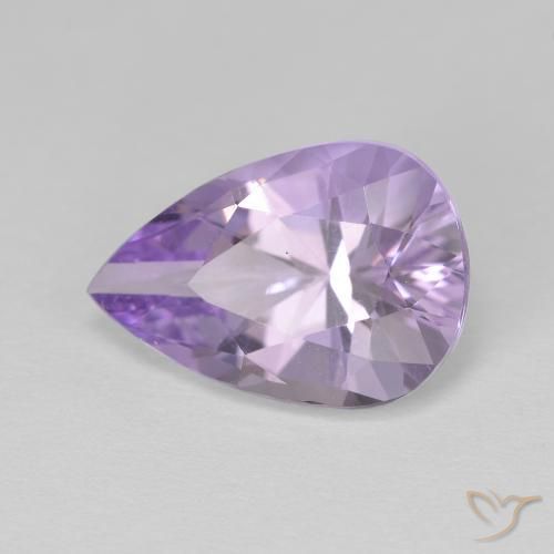 4.17克拉天然紫水晶，梨形，VVS