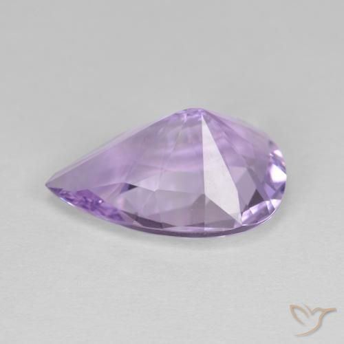 4.17克拉天然紫水晶，梨形，VVS
