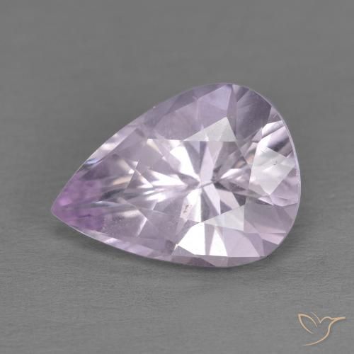 3.27ct 天然 浅鸢尾紫 紫水晶, 梨形, VS