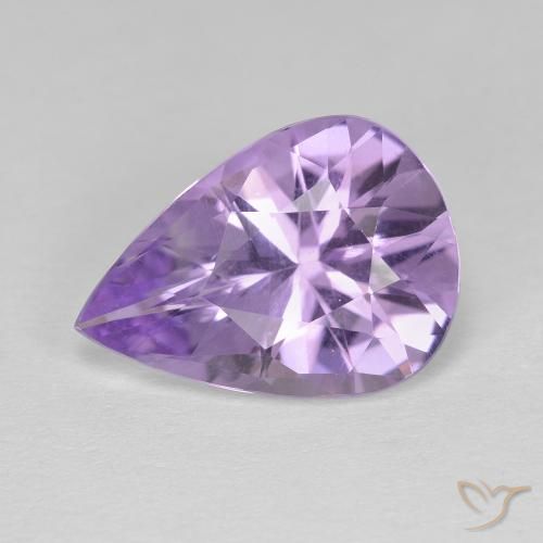 3.86克拉天然紫水晶，梨形，VVS-VS