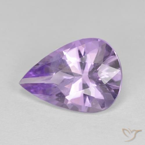 3.86克拉天然紫水晶，梨形，VVS-VS