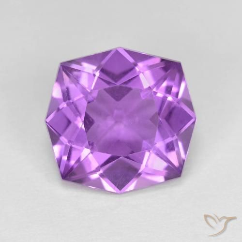 4.27ct 天然 中等紫罗兰色 紫水晶, 花式切割, VVS