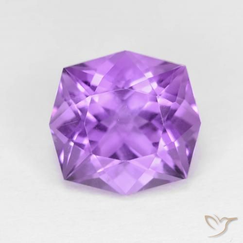 4.73ct 天然 中等紫罗兰色 紫水晶, 花式切割, VS