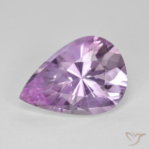 5.33克拉天然紫水晶，梨形，VVS