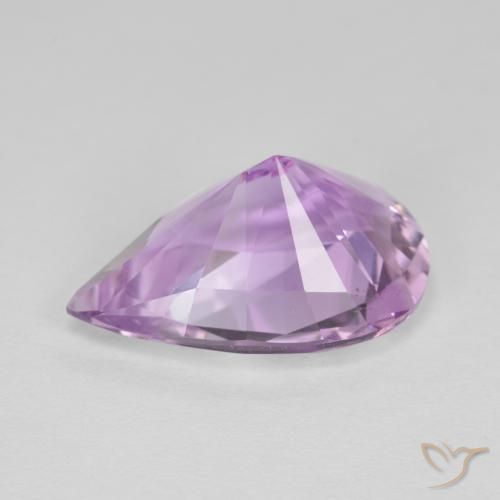 5.33克拉天然紫水晶，梨形，VVS