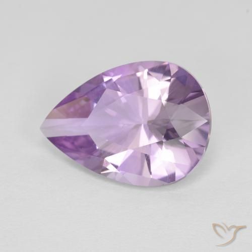 3.52ct 天然 鸢尾紫 紫水晶, 梨形, VVS-VS