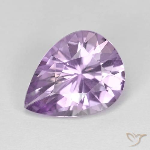 3.35ct 天然 鸢尾紫 紫水晶, 梨形, VVS