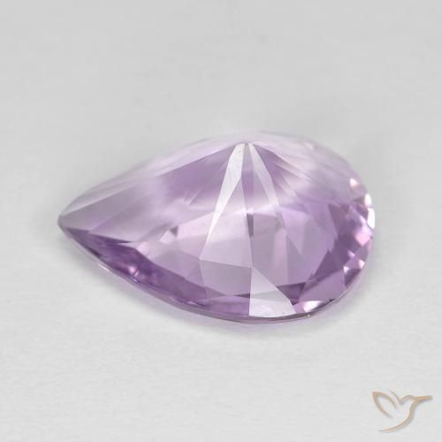 3.35克拉天然紫水晶，梨形，VVS
