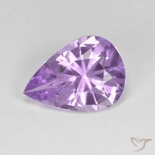 2.80ct 天然 鸢尾紫 紫水晶, 梨形, VVS