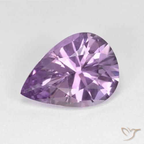 4.03克拉天然紫水晶，梨形，VVS