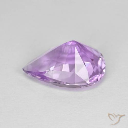 2.96克拉天然紫水晶，梨形，VVS