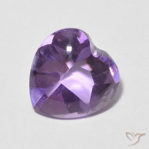 1.93克拉天然紫水晶，心形，透明