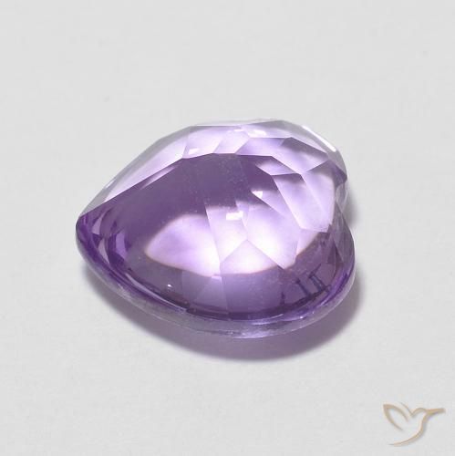1.93克拉天然紫水晶，心形，透明