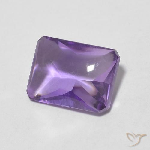 1.29克拉天然紫水晶，八边形，透明