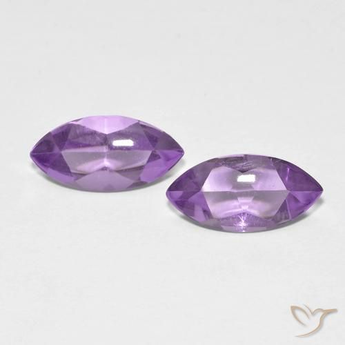 3.16克拉天然紫水晶，榄尖形，透明