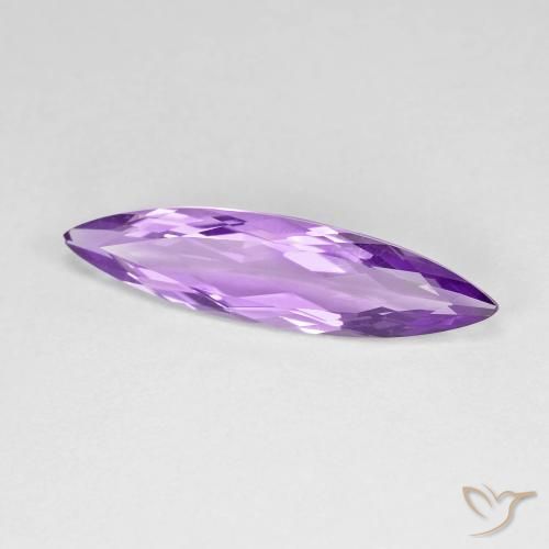 2.16ct 天然 紫色紫罗兰色 紫水晶, 榄尖形, VVS