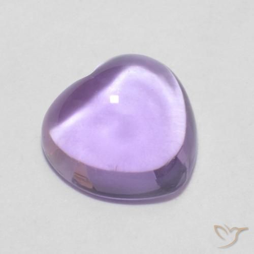 0.88ct 天然 Medium Light-Violet 紫水晶, 心形, 透明