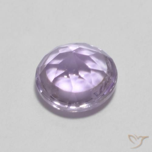 0.84克拉天然紫水晶，圆形的，透明