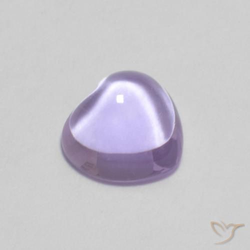 0.81克拉天然紫水晶，心形，透明
