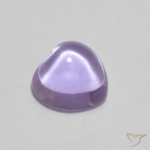 0.93ct 天然 浅紫罗兰色 紫水晶, 心形, 透明