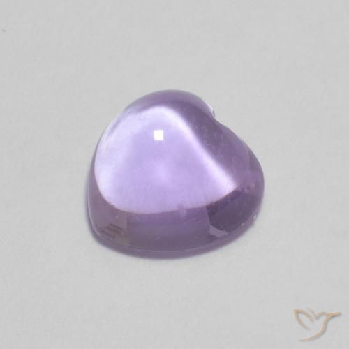 0.93克拉天然紫水晶，心形，透明