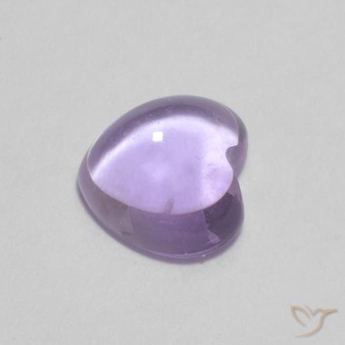 0.93克拉天然紫水晶，心形，透明