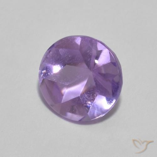 1.33克拉天然紫水晶，圆形的，透明