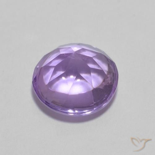 1.33克拉天然紫水晶，圆形的，透明