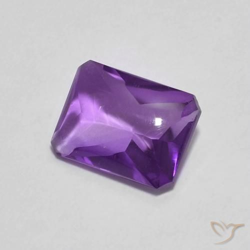1.38克拉天然紫水晶，八边形，透明