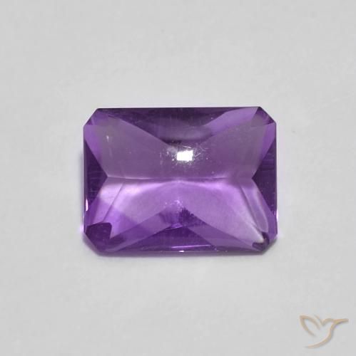 1.27克拉天然紫水晶，八边形，透明